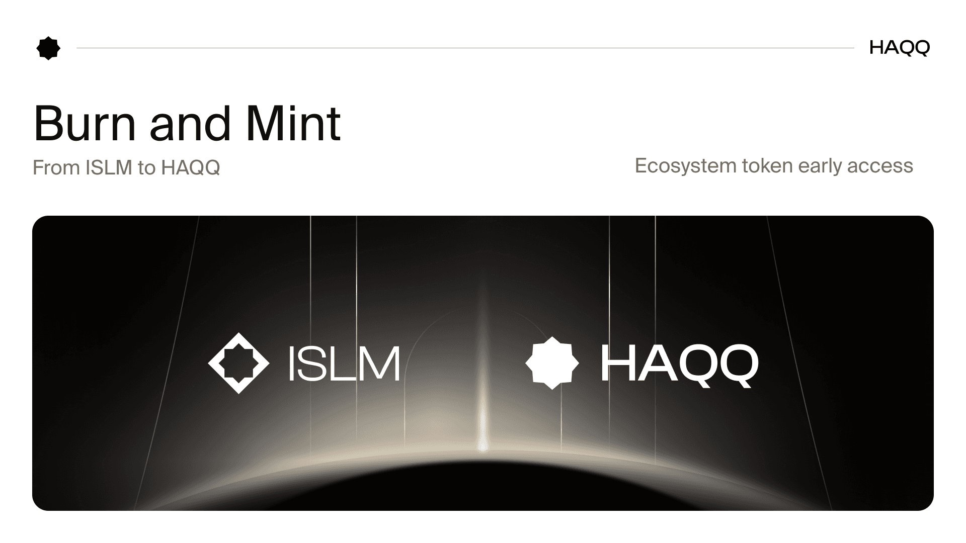 Early Access to HAQQ: Burn & Mint Waitlist Opens Tomorrow