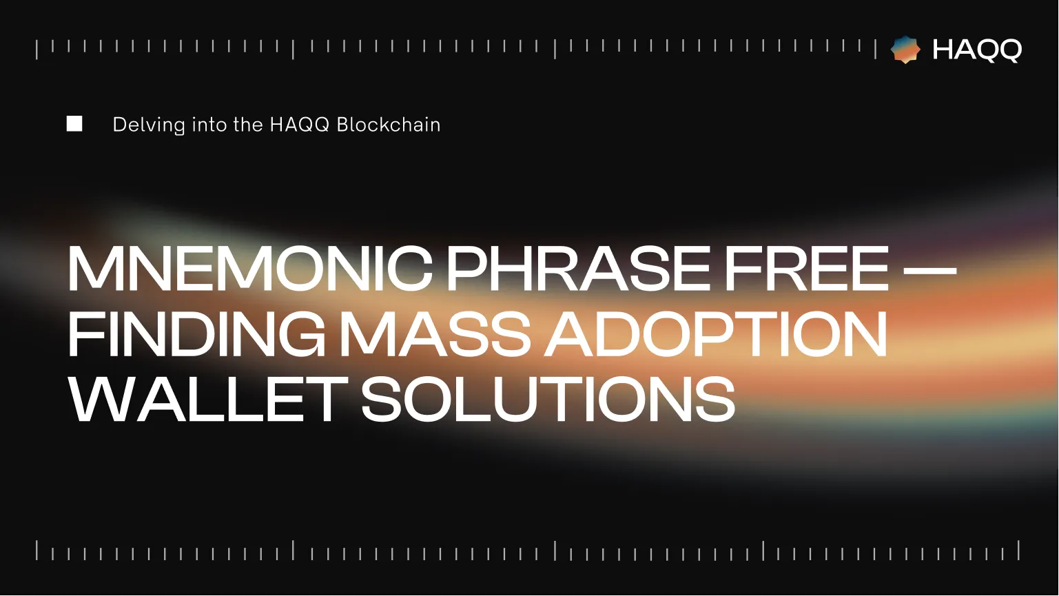 Mnemonic phrase free — Finding Mass Adoption Wallet Solutions