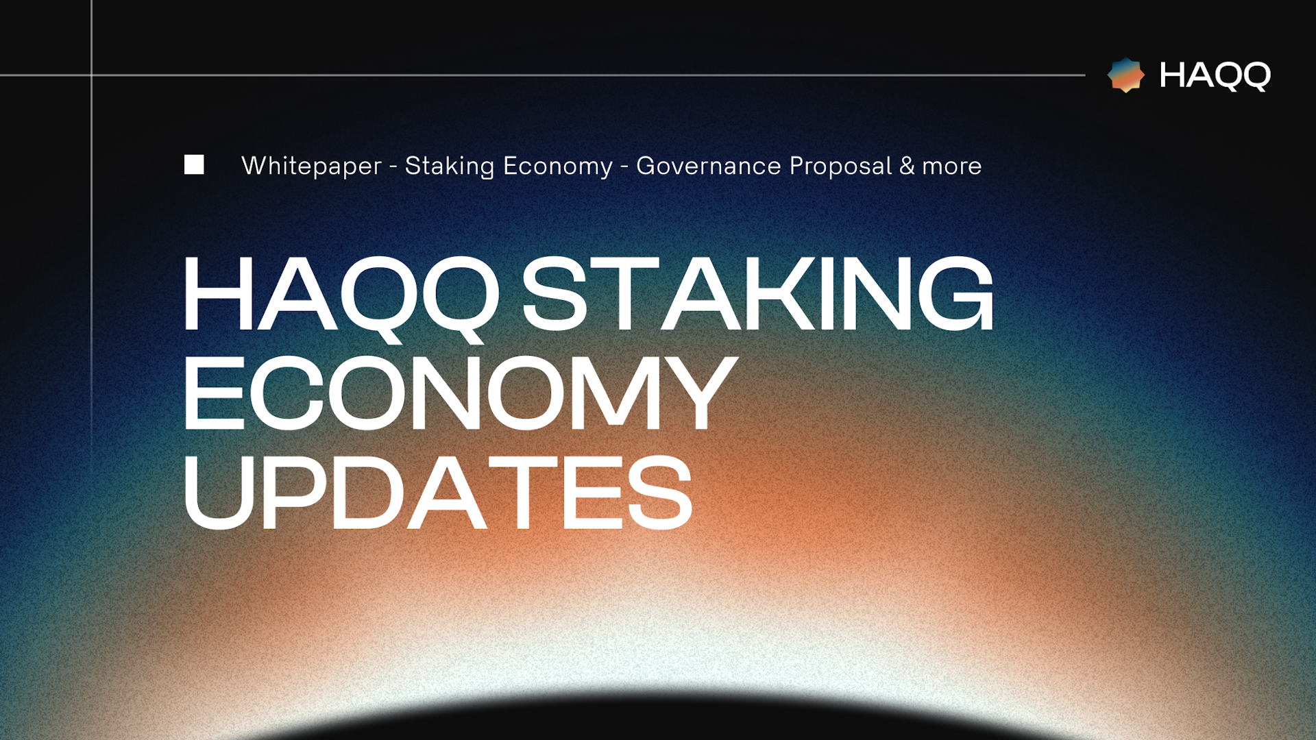 HAQQ Staking Economy Update 